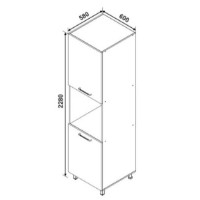 Кухонный модуль Ambianta Bonita MM1 600 Antracit фото №3 — интернет-магазин Desire.md