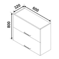 Кухонный модуль Ambianta Bonita MS1 600 Antracit фото №3 — интернет-магазин Desire.md