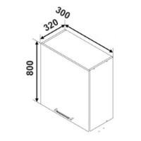 Кухонный модуль Ambianta Bonita MS3 300 Antracit фото №3 — интернет-магазин Desire.md
