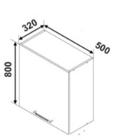 Кухонный модуль Ambianta Bonita MS3 500 Antracit фото №3 — интернет-магазин Desire.md