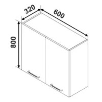 Кухонный модуль Ambianta Bonita MS4 600 Antracit фото №3 — интернет-магазин Desire.md