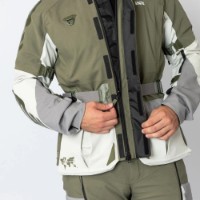 Jachetă moto iXS Venture-STX 1.0 Laminated Light Gray/Olive (X2-011405-097-XL) imaginea #6 — magazin online Desire.md