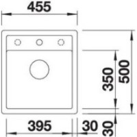 Chiuvetă de bucătărie Blanco Dalago 45-F (517171) imaginea #2 — magazin online Desire.md