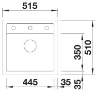 Chiuvetă de bucătărie Blanco Dalago 5 (518521) imaginea #2 — magazin online Desire.md