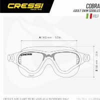 Ochelari înot Cressi Cobra XP Clear/Pink (DE201940) imaginea #6 — magazin online Desire.md