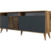 Set de mobilier pentru living Trendy Milan 521 Walnut/Anthracit GTR001293 imaginea #4 — magazin online Desire.md