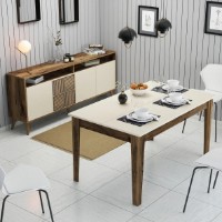 Set de mobilier pentru living Trendy Milan 525 Walnut/Cream GTR001297