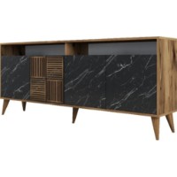Set de mobilier pentru living Trendy Milan 526 Walnut/Black Marble GTR001298 imaginea #2 — magazin online Desire.md