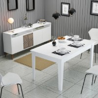 Set de mobilier pentru living Trendy Milano 527 White/Walnut GTR001299