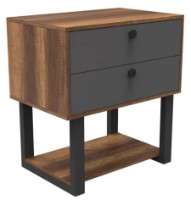 Тумба Trendy MN03-BA Walnut/Anthracit 85x80x52cm GTR001859 фото №3 — интернет-магазин Desire.md