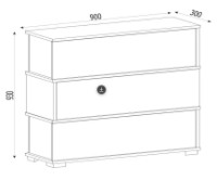 Rafturi pentru pantofi Trendy Napolyon 90x93x30cm TravertinGresie (GTR005955) imaginea #7 — magazin online Desire.md