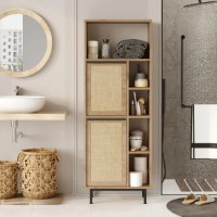 Dulap baie Trendy ON10C-SU Walnut/Oak 161.6x60x35.5cm GTR001914 imaginea #5 — magazin online Desire.md