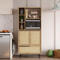 Bufet bucatarie Trendy ON9A-SU Walnut/Oak 161.6x74.8x35.5cm GTR001936 imaginea #3 — magazin online Desire.md