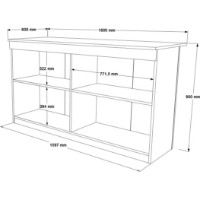 Барный стол Trendy OR1-W White 160x90x60cm GTR005762 фото №4 — интернет-магазин Desire.md