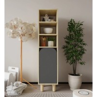 Etajeră Trendy Parma 1 Sapphire Oak/Anthracite 37x155x40cm (GTR008086)