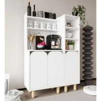 Bufet Trendy Parma 3 White 105x155x40cm (GTR008093) imaginea #6 — magazin online Desire.md