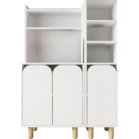 Bufet Trendy Parma 3 White 105x155x40cm (GTR008093) imaginea #3 — magazin online Desire.md