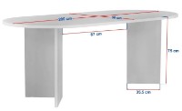 Masă pentru bucătărie Trendy Sabella Atlantic Pine 200x75x90cm (GTR008206) imaginea #10 — magazin online Desire.md