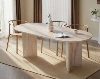Masă pentru bucătărie Trendy Sabella Travertine 200x75x90cm (GTR008202) imaginea #1 — magazin online Desire.md