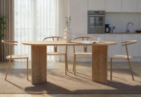 Masă pentru bucătărie Trendy Sablin Sapphire Oak 180x75x90cm (GTR008048) imaginea #2 — magazin online Desire.md