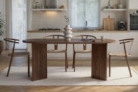 Masă pentru bucătărie Trendy Sablin Venezia Walnut 180x75x90cm (GTR008040) imaginea #2 — magazin online Desire.md