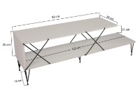 Comodă TV Trendy Strada120x40x30cm White (GTR000210) imaginea #7 — magazin online Desire.md