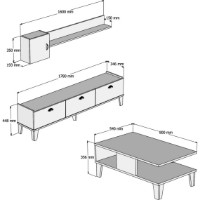 Set de mobilier pentru living Trendy Sumer G5030 (GTR001234) imaginea #4 — magazin online Desire.md