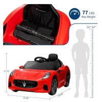 Mașinuța electrica Jiajia Maserati Granturismo Red (BBH-050) imaginea #2 — magazin online Desire.md
