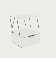 Noptieră Trendy Tekoba 42x52x41cm White (GTR001532) imaginea #2 — magazin online Desire.md