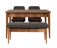 Set mobilă pentru bucătărie Trendy Vina 1053 Walnut/Anthracit GTR005817 imaginea #3 — magazin online Desire.md