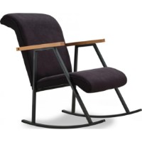 Fotoliu balansoar Trendy Yoka Black 65x100x86cm GTR003712 imaginea #2 — magazin online Desire.md