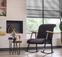 Fotoliu balansoar Trendy Yoka Black 65x100x86cm GTR003712