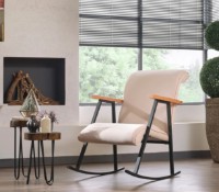 Fotoliu balansoar Trendy Yoka Cream 65x100x86cm GTR003713