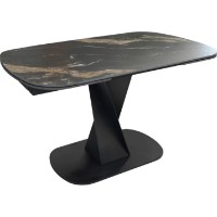 Masă pentru bucătărie Deco Novara (MNVR-HGFL-BLK)