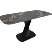 Masă pentru bucătărie Deco Novara (MNVR-HGFL-BLK) imaginea #3 — magazin online Desire.md