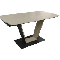Masă pentru bucătărie Deco Nuvia (MNVA-HGFL-WHT)