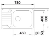 Chiuvetă de bucătărie Blanco Dinas XL 6S (525120) imaginea #2 — magazin online Desire.md