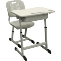 Bancă şcoală Deco Set+scaun A80-01 Grey(MSBSA81-ERF-GRY)