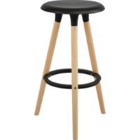 Scaun de bar Deco Simplex Black(SBSMP-DLK-BLK)