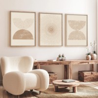Set de 3 tablouri Wallity Huhu258