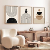 Set de 3 tablouri Wallity Huhu262