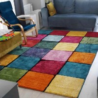 Covor Conceptum Hypnose Renkli Kare 1.40x2.00m