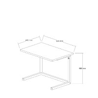 Masuță laptop Hanah Home Sparkle Atlantic Pine imaginea #7 — magazin online Desire.md