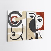 Pictură Wallity 2KNV4234 Diptych imaginea #2 — magazin online Desire.md
