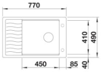 Chiuvetă de bucătărie Blanco Elon XL 6S-FM (524859) imaginea #3 — magazin online Desire.md