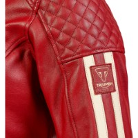 Jachetă moto Triumph Braddan Red Woman (MLES22108-M) imaginea #5 — magazin online Desire.md