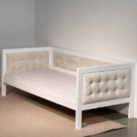 Pat copii MobiCasa Elsa 90x200cm White/Eureka2144