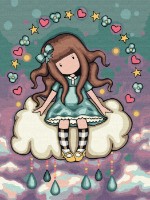Картина по номерам Ideyka April's Showers Santoro Gorjuss Collection 30х40cm (KHO8672)