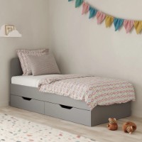 Pat copii MebelStar Lilu 90x200cm Grey (MBS-1350) imaginea #2 — magazin online Desire.md