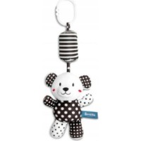Jucărie pentru pătuturi si carucioare Sensillo  Bear Black/White 8267 (Z-032)